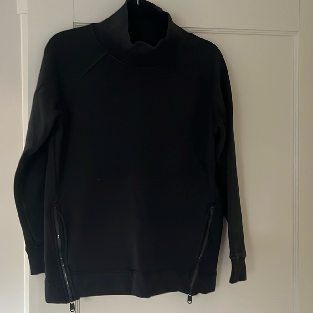 Cozy Karma Side Zip Funnel Neck